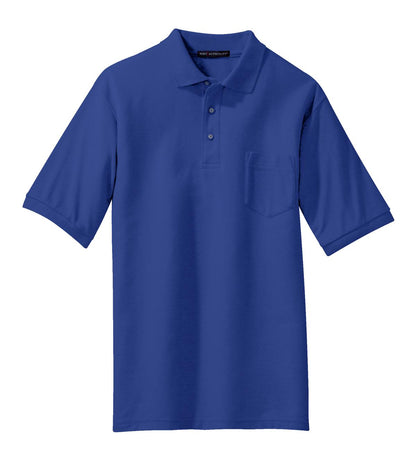 Port Authority Silk Touch Polo with Pocket.  K500P