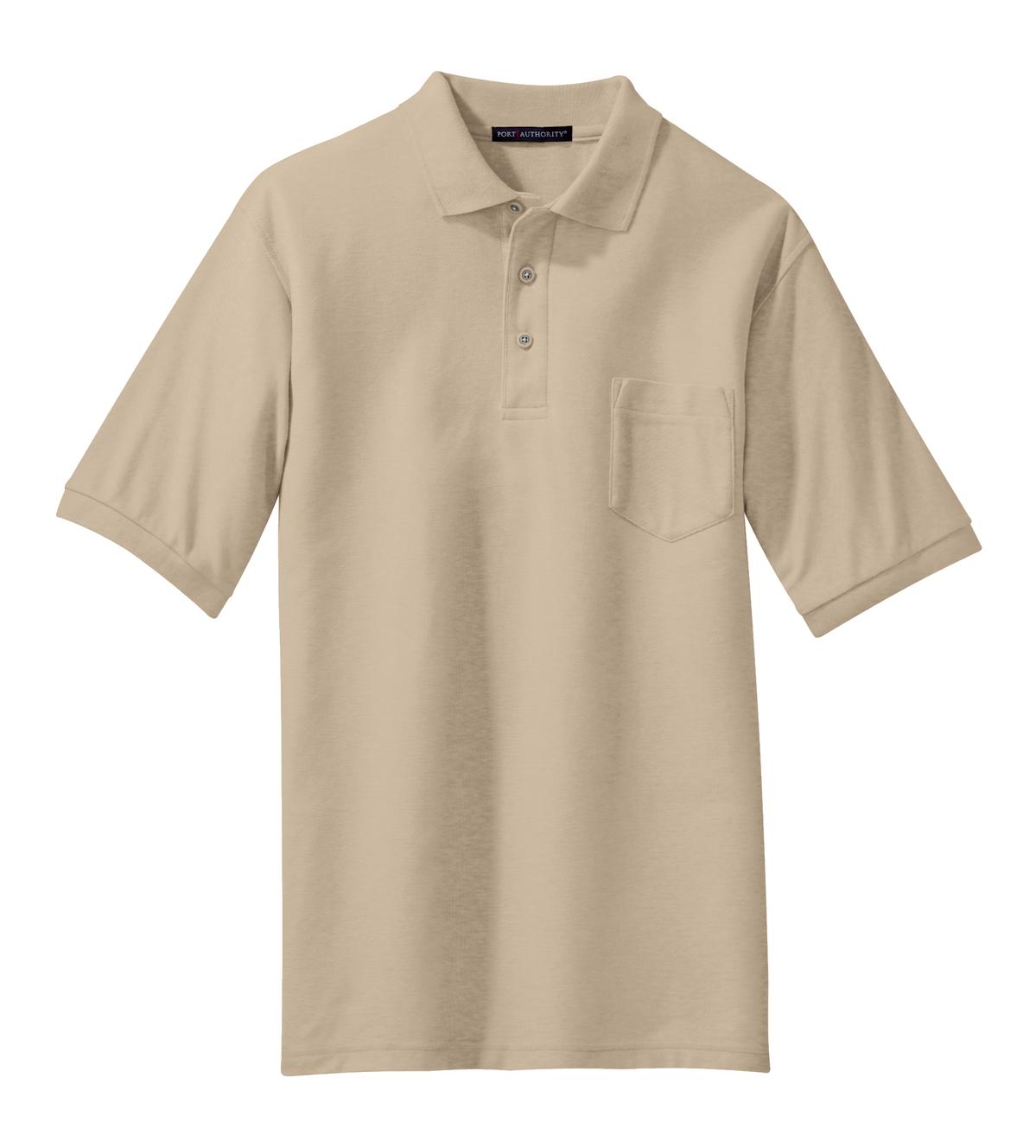 Port Authority Silk Touch Polo with Pocket.  K500P