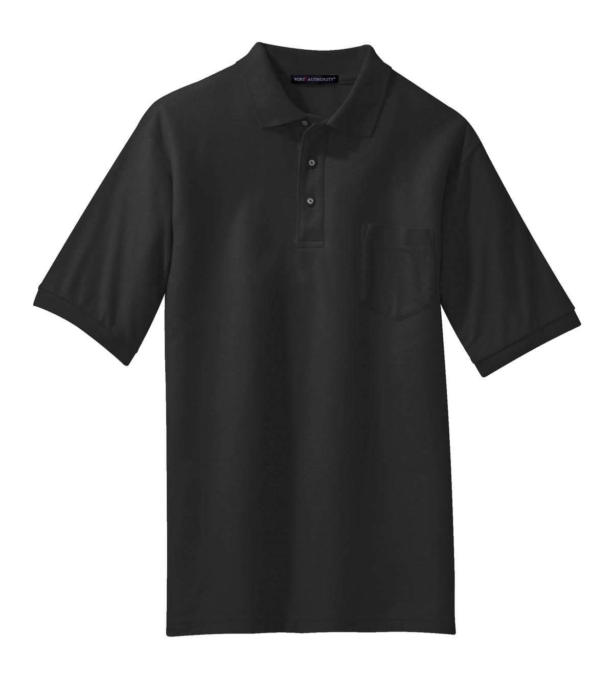 Port Authority Silk Touch Polo with Pocket.  K500P
