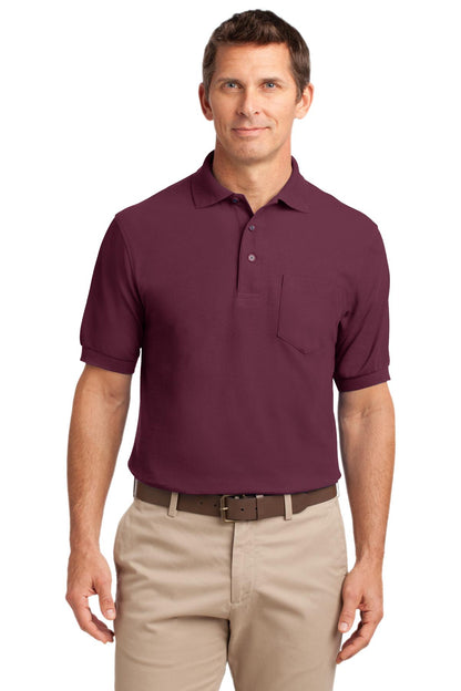Port Authority Silk Touch Polo with Pocket.  K500P