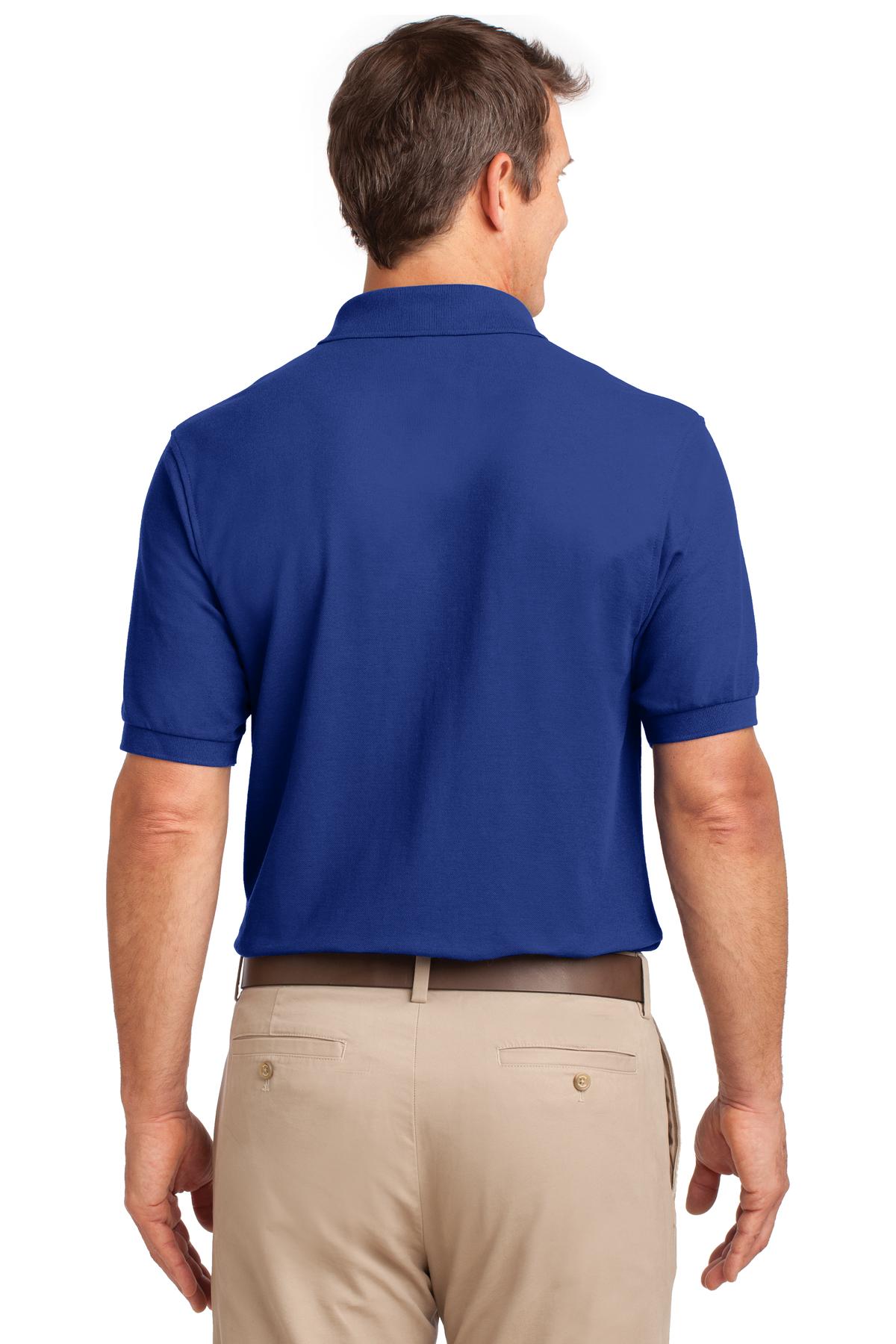 Custom Embroidered Port Authority Silk Touch Polo with Pocket.  K500P,Royal