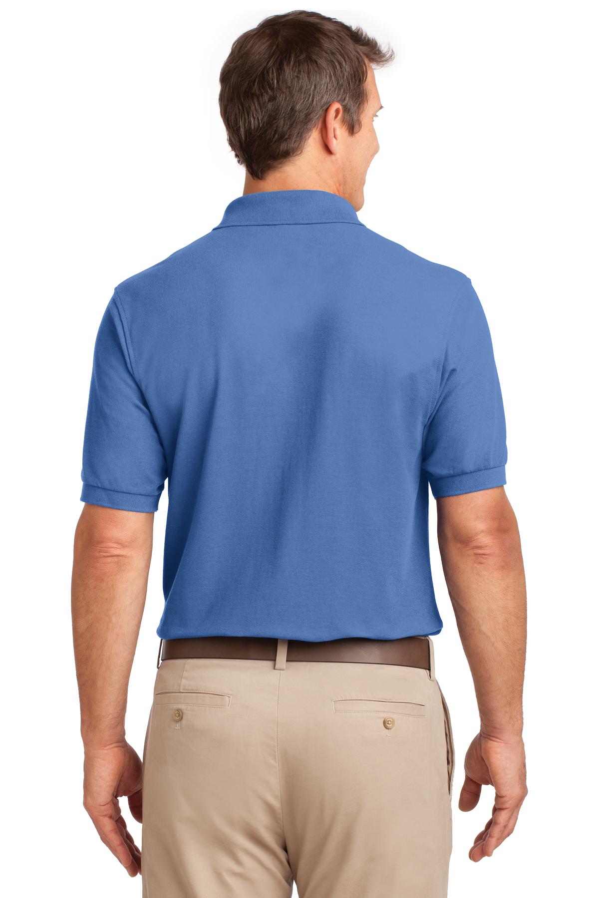 Custom Embroidered Port Authority Silk Touch Polo with Pocket.  K500P,Ultramarine Blue