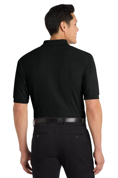 Custom Embroidered Port Authority Polos in Black