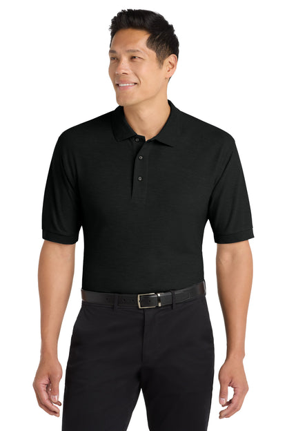 Custom Embroidered Port Authority Polos in Black