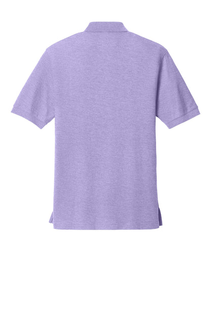 Custom Embroidered Port Authority Polos in Bright Lavender