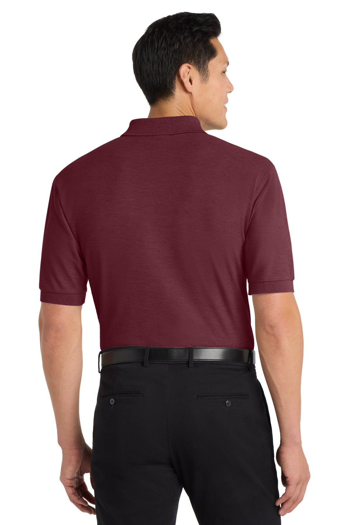 Custom Embroidered Port Authority Polos in Burgundy