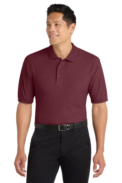 Custom Embroidered Port Authority Polos in Burgundy
