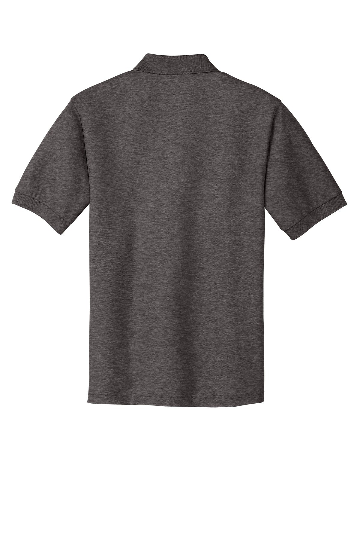 Custom Embroidered Port Authority Polos in Charcoal Heather Grey