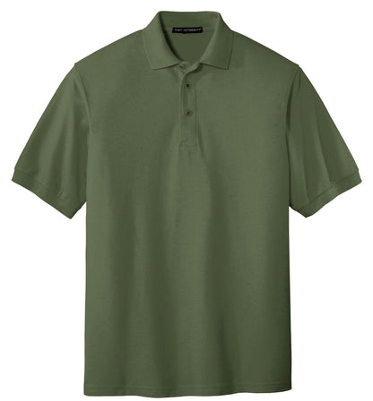 Custom Embroidered Port Authority Polos in Clover Green