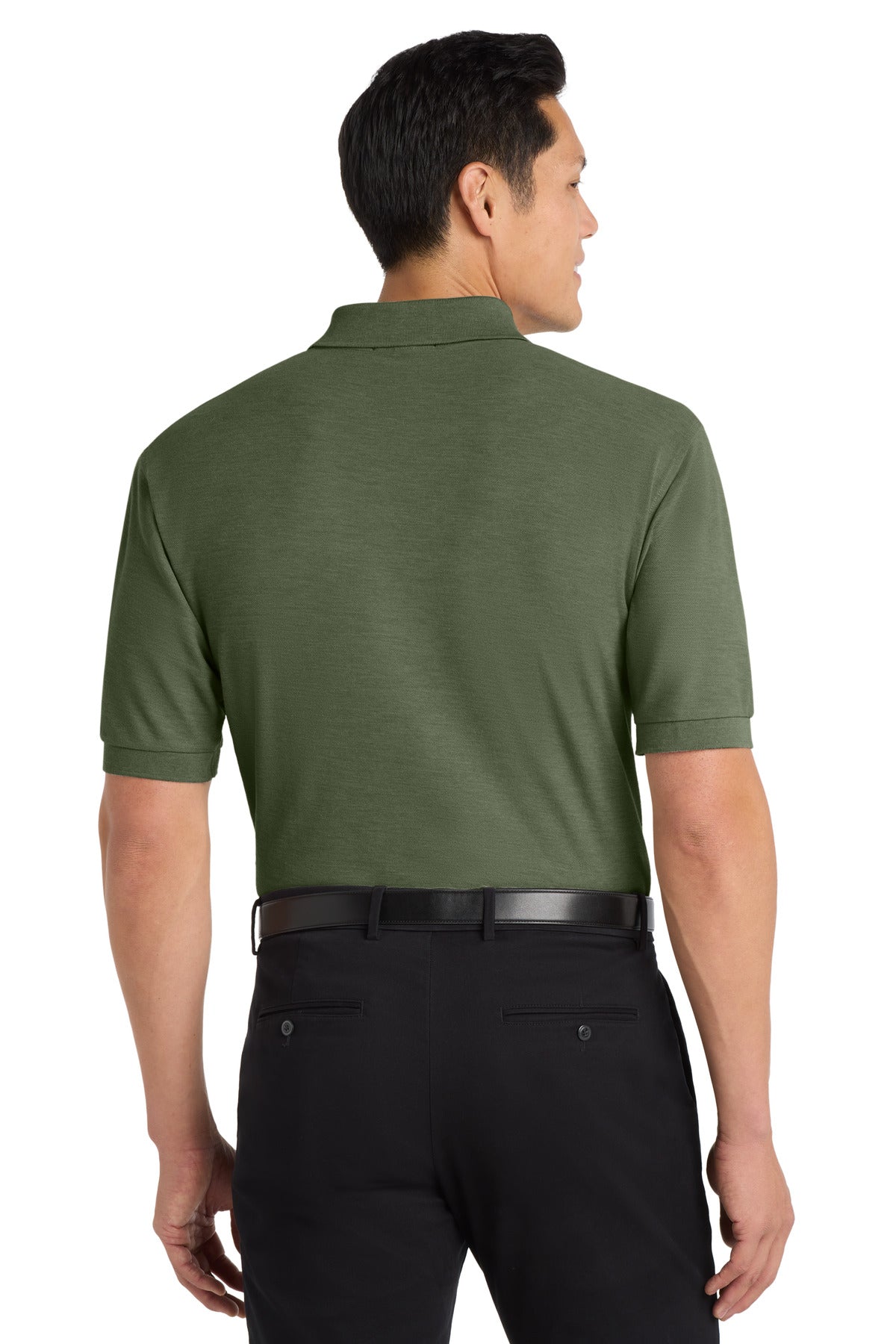 Custom Embroidered Port Authority Polos in Clover Green