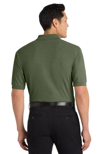 Custom Embroidered Port Authority Polos in Clover Green