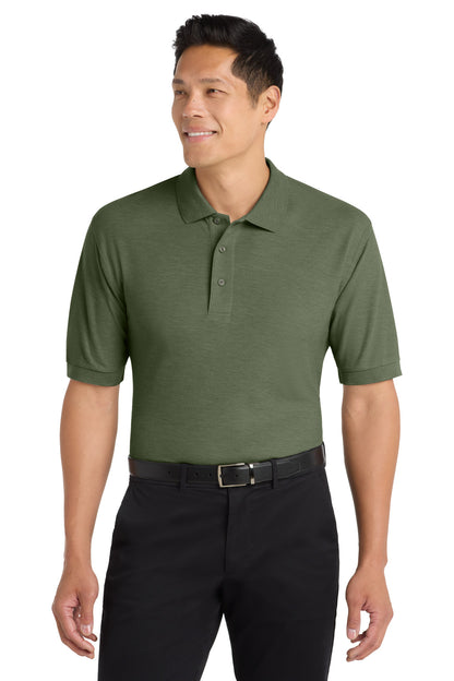 Custom Embroidered Port Authority Polos in Clover Green