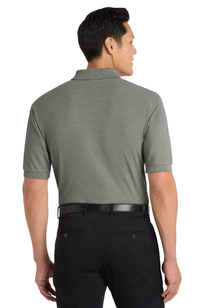 Custom Embroidered Port Authority Polos in Cool Grey