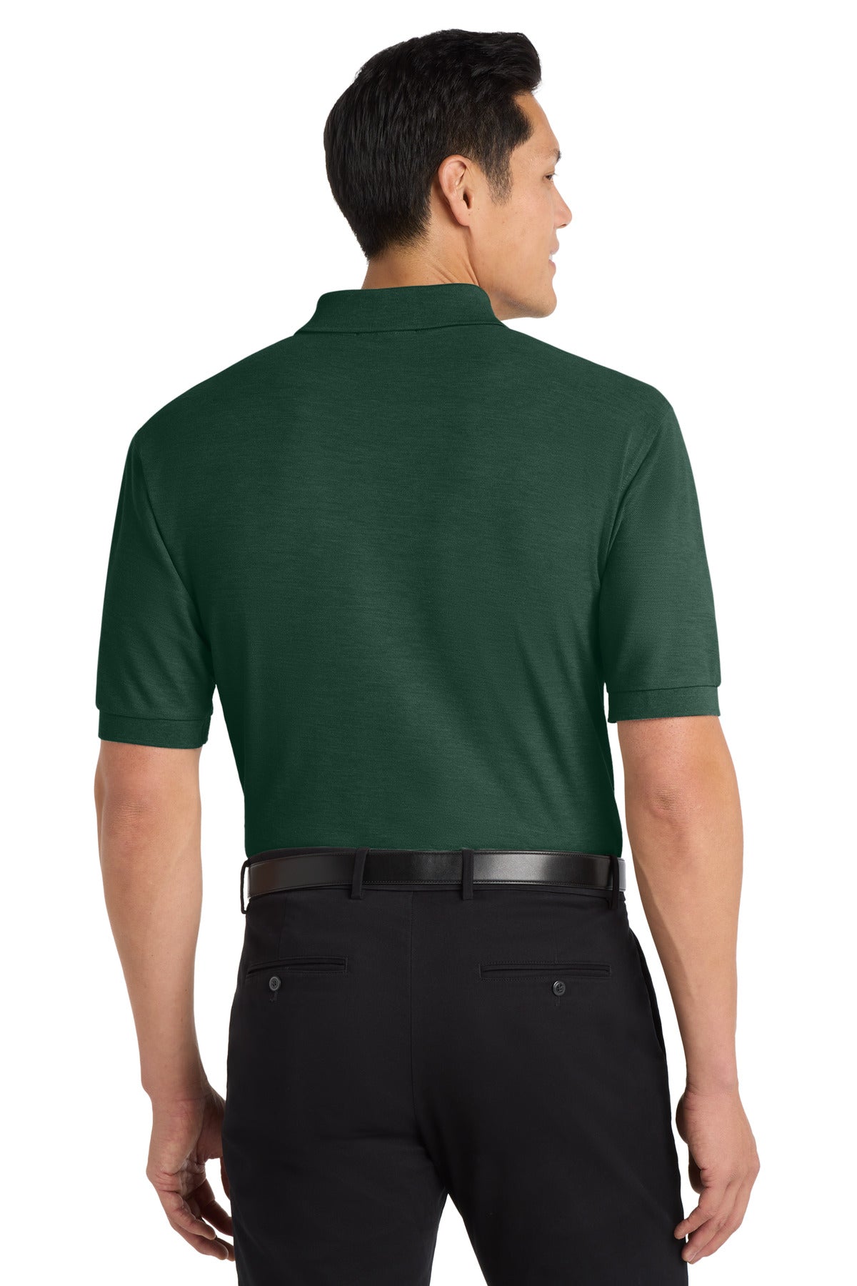 Custom Embroidered Port Authority Polos in Dark Green