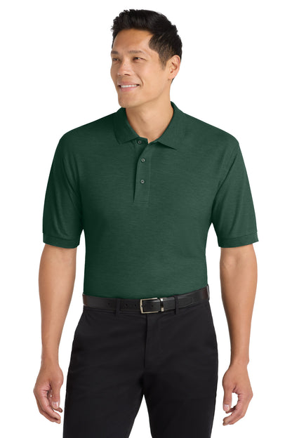 Custom Embroidered Port Authority Polos in Dark Green