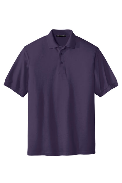 Custom Embroidered Port Authority Polos in Eggplant