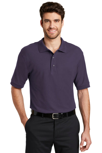 Custom Embroidered Port Authority Polos in Eggplant