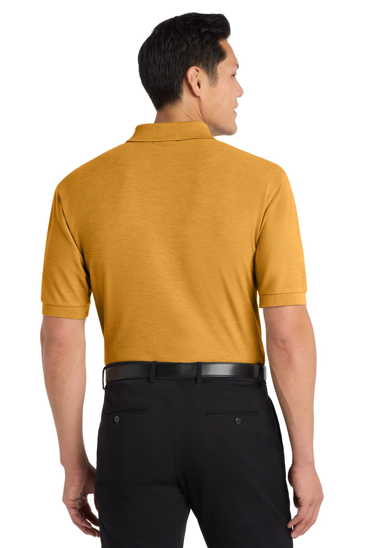 Custom Embroidered Port Authority Polos in Gold