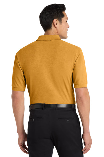 Custom Embroidered Port Authority Polos in Gold