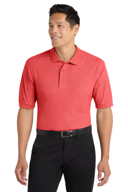 Custom Embroidered Port Authority Polos in Hibiscus