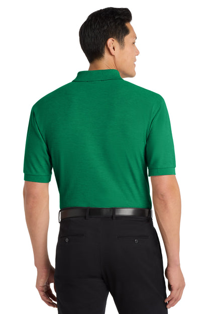 Custom Embroidered Port Authority Polos in Kelly Green
