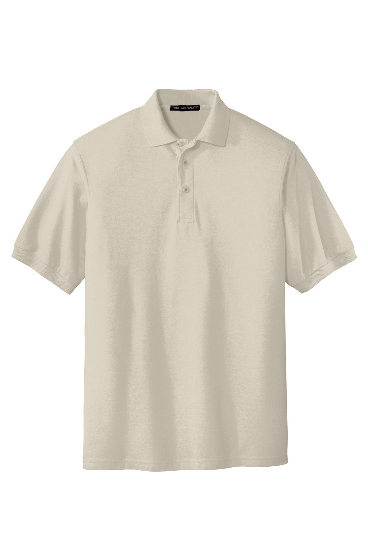 Custom Embroidered Port Authority Polos in Light Stone