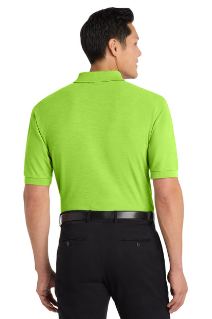 Custom Embroidered Port Authority Polos in Lime