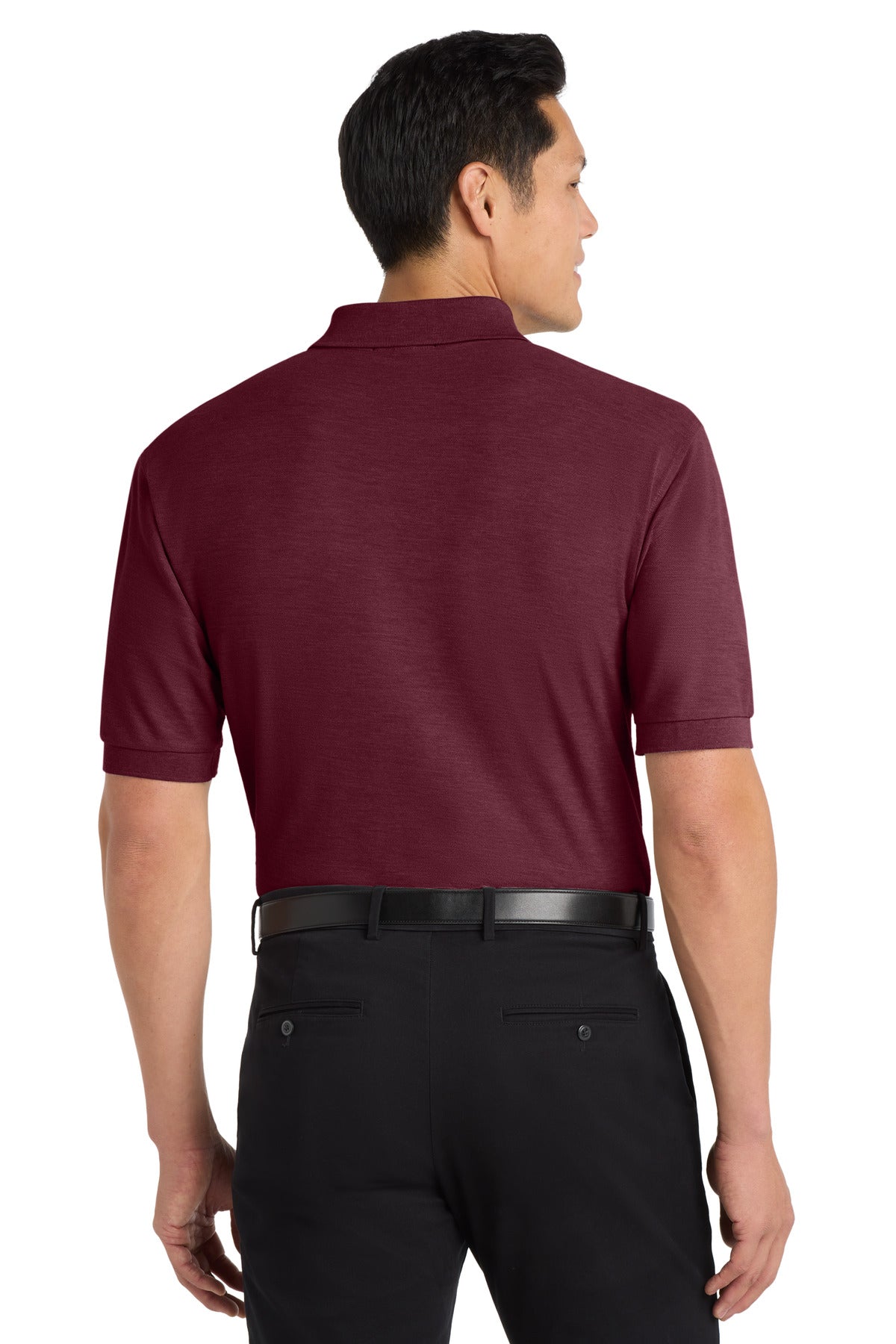 Custom Embroidered Port Authority Polos in Maroon