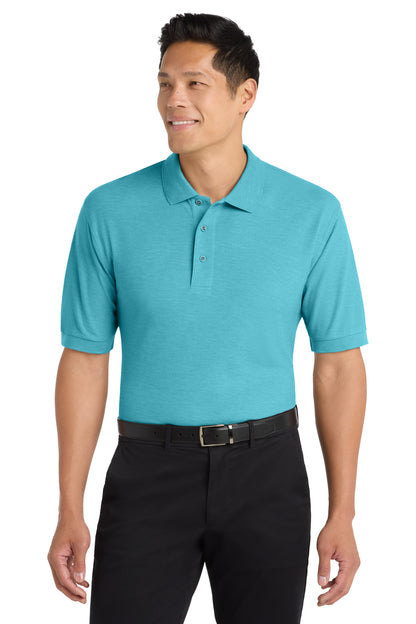 Custom Embroidered Port Authority Polos in Maui Blue