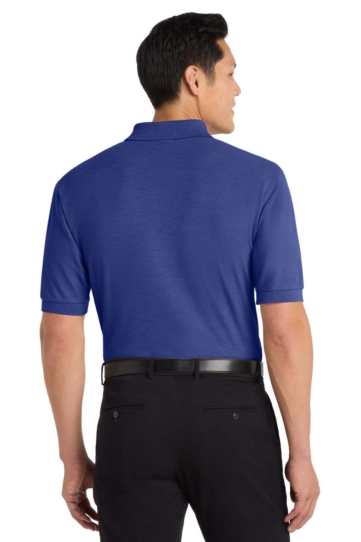 Custom Embroidered Port Authority Polos in Mediterranean Blue