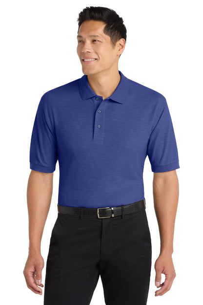 Custom Embroidered Port Authority Polos in Mediterranean Blue