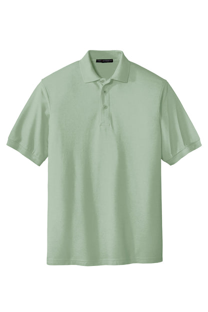 Custom Embroidered Port Authority Polos in Mint Green