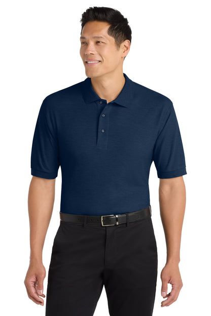 Custom Embroidered Port Authority Polos in Navy