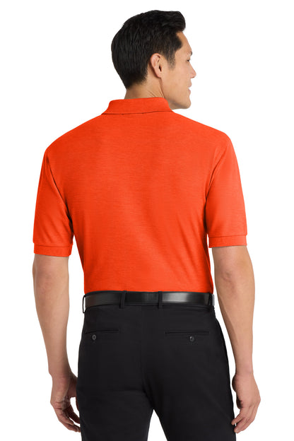 Custom Embroidered Port Authority Polos in Orange