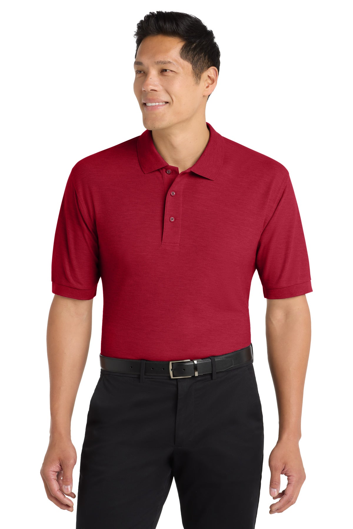 Custom Embroidered Port Authority Polos in Red