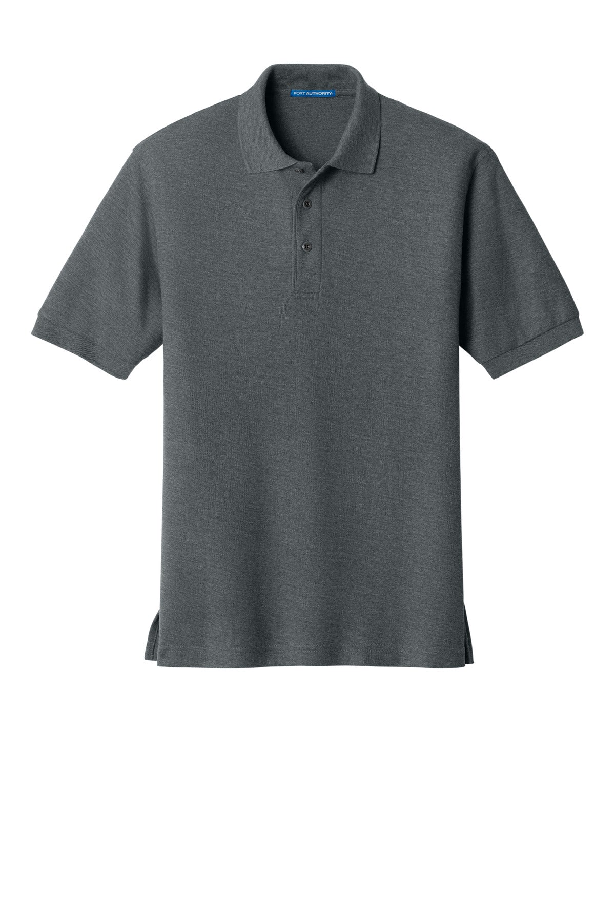 Custom Embroidered Port Authority Polos in Steel Grey