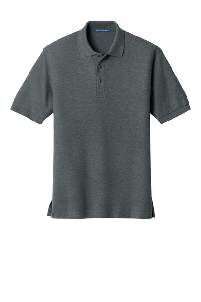 Custom Embroidered Port Authority Polos in Steel Grey