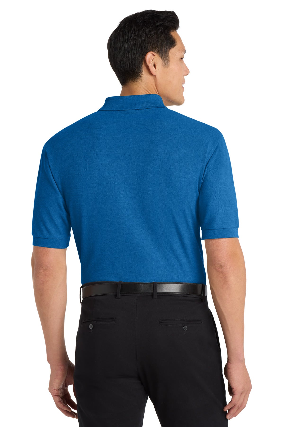 Custom Embroidered Port Authority Polos in Strong Blue