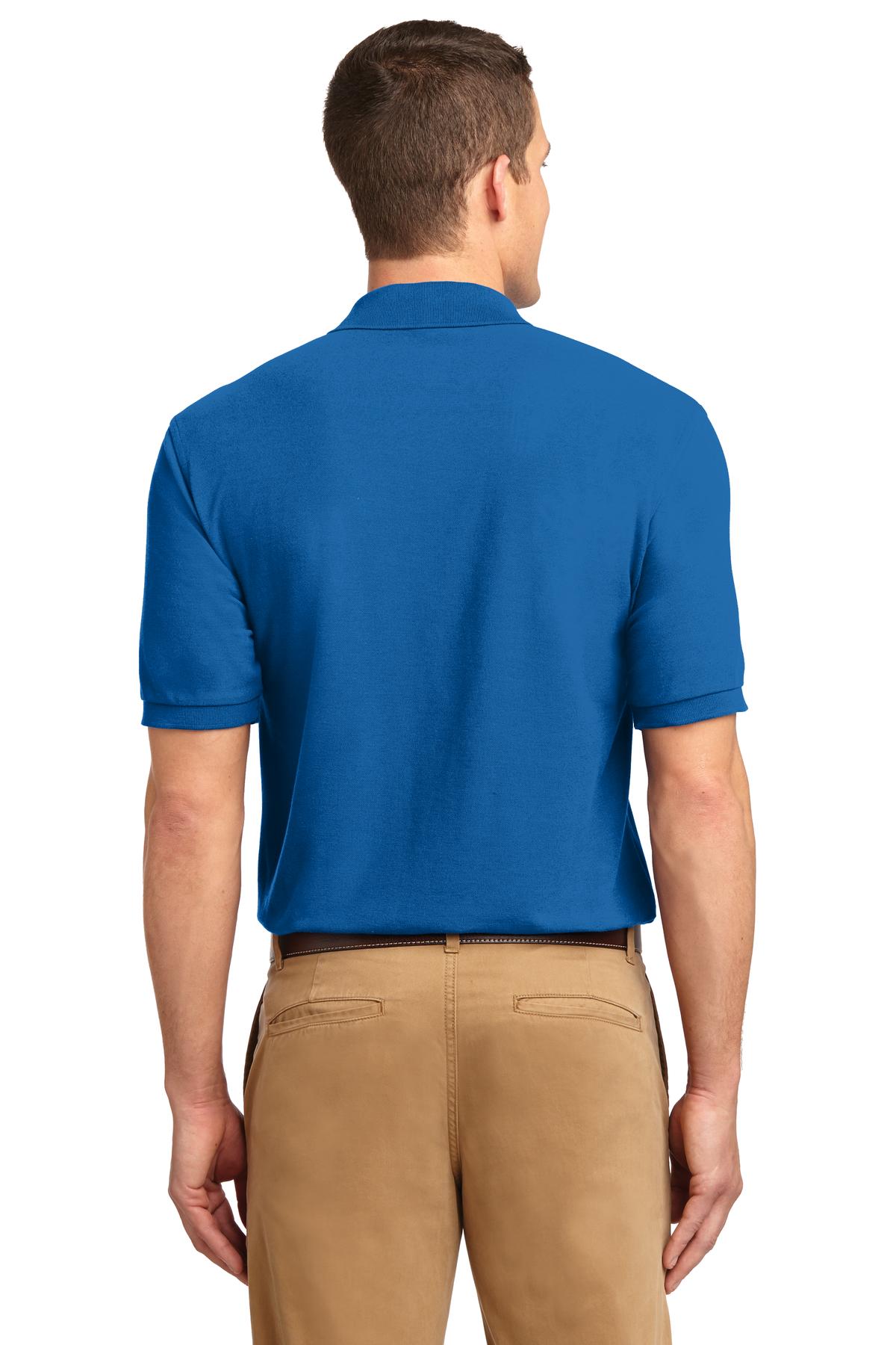 Custom Embroidered Port Authority Extended Size Silk Touch Polo K500ES,Strong Blue