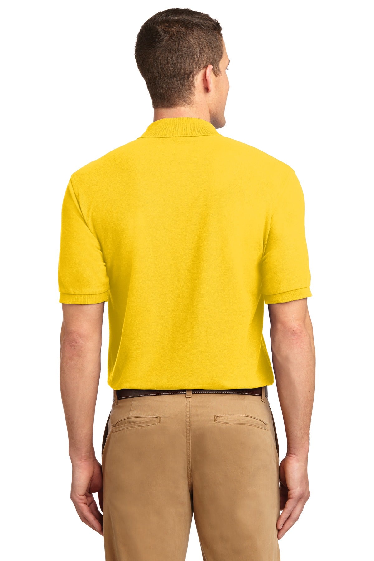 Custom Embroidered Port Authority Extended Size Silk Touch Polo K500ES,Sunflower Yellow