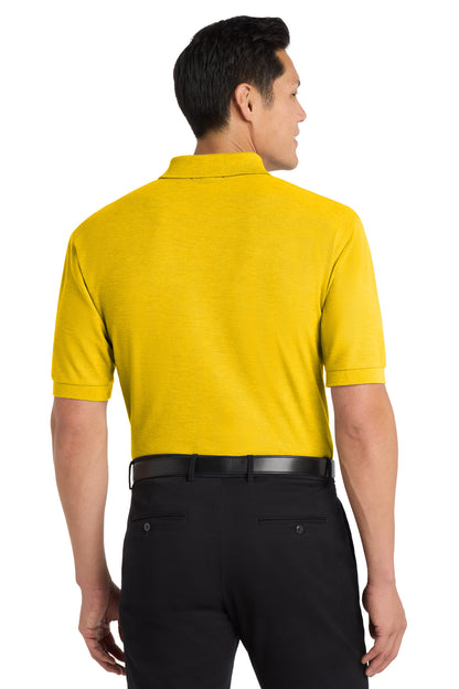 Custom Embroidered Port Authority Polos in Sunflower Yellow