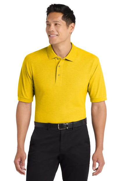Custom Embroidered Port Authority Polos in Sunflower Yellow