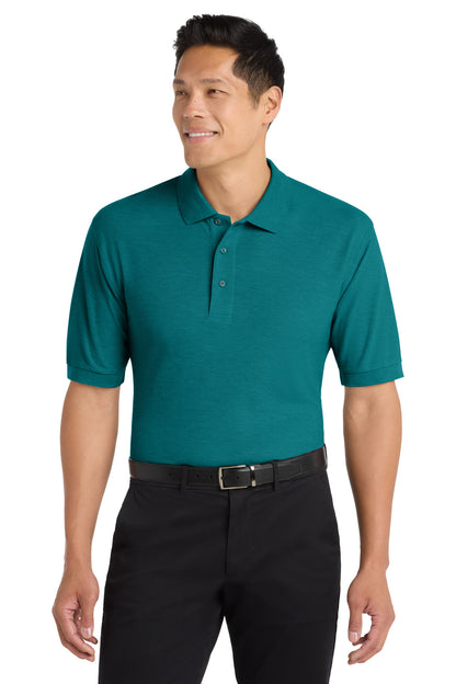 Custom Embroidered Port Authority Polos in Teal Green
