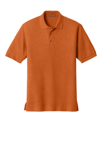 Custom Embroidered Port Authority Polos in Texas Orange