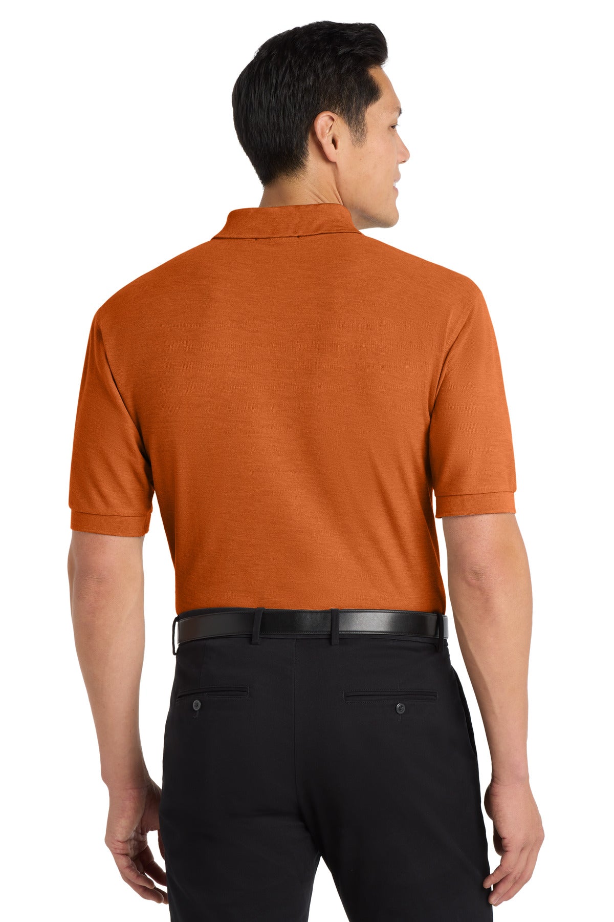 Custom Embroidered Port Authority Polos in Texas Orange
