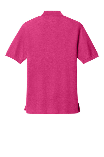 Custom Embroidered Port Authority Polos in Tropical Pink
