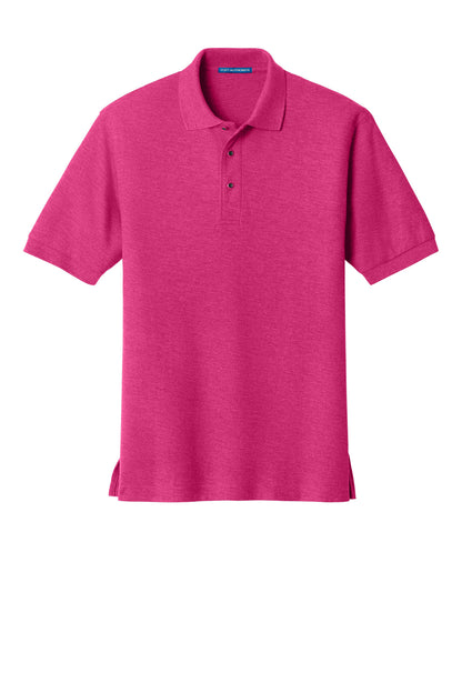 Custom Embroidered Port Authority Polos in Tropical Pink