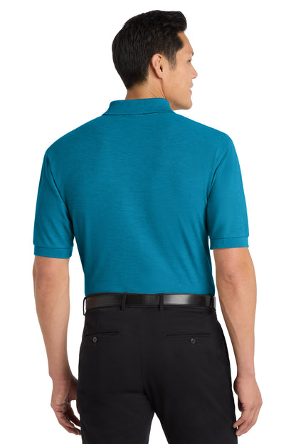 Custom Embroidered Port Authority Polos in Turquoise