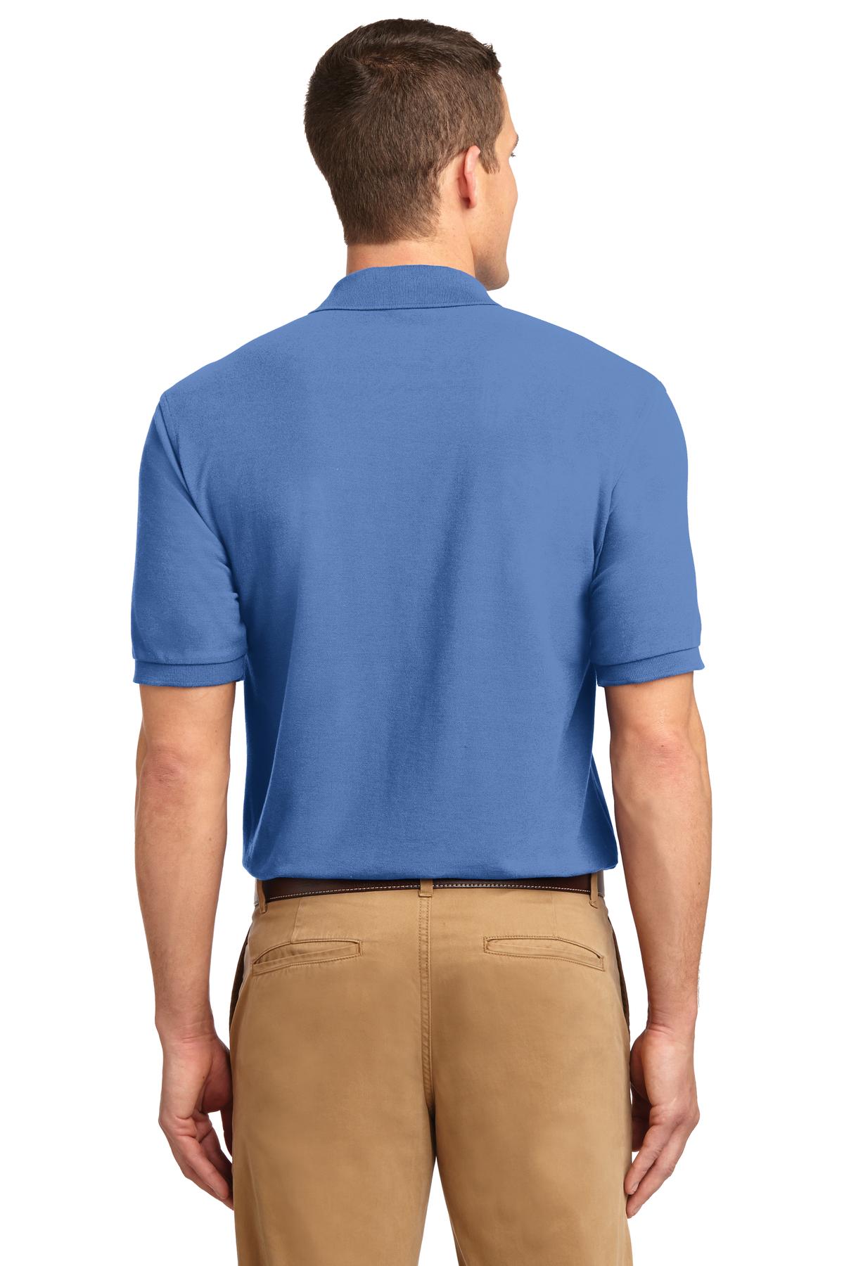 Custom Embroidered Port Authority Extended Size Silk Touch Polo K500ES,Ultramarine Blue