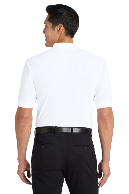 Custom Embroidered Port Authority Polos in White